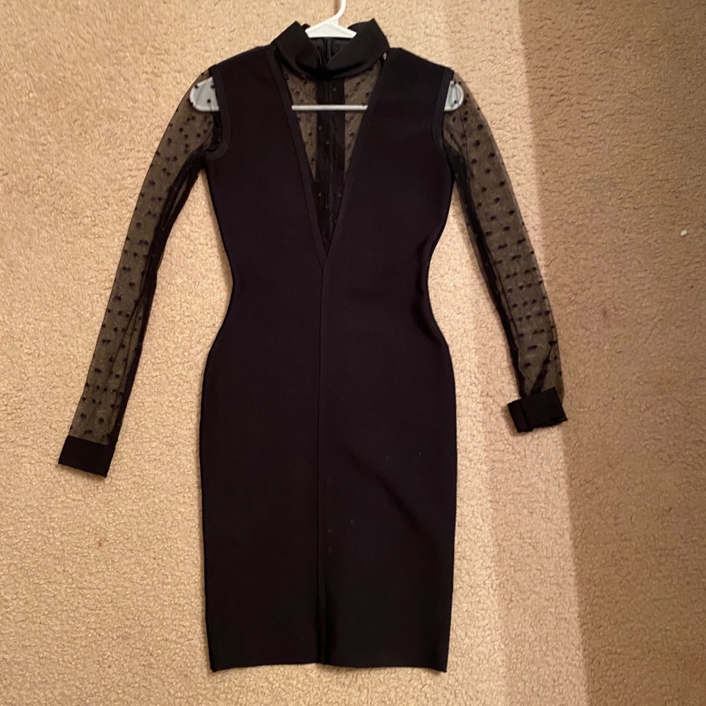 Black bandage dress